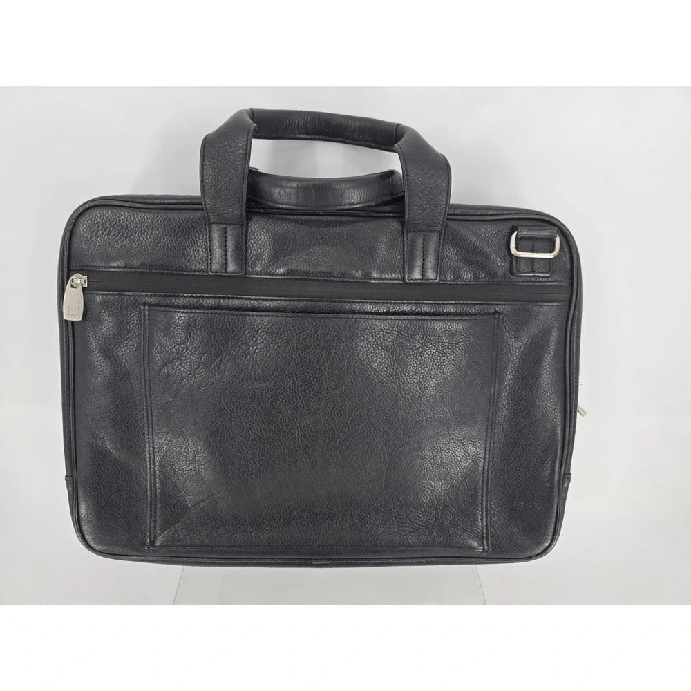 Dunhill AVORITIES Business Bag Briefcase Black Grain Leather - NO Shoulder Strap